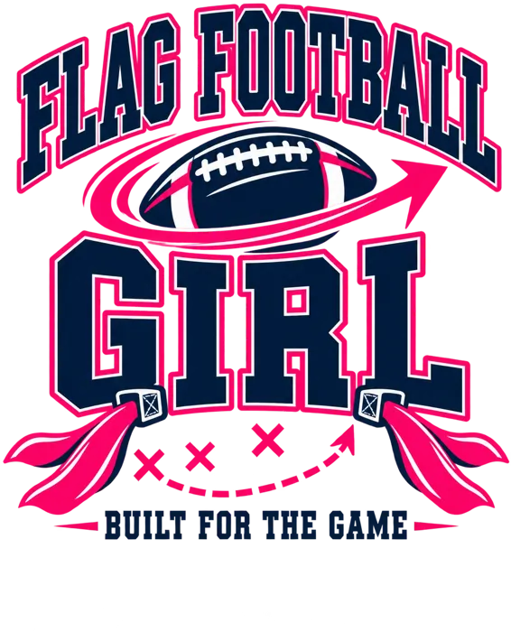 Football Girl original girls flag football artwork