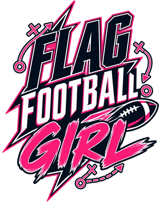 She Runs Routes original girls flag football artwork