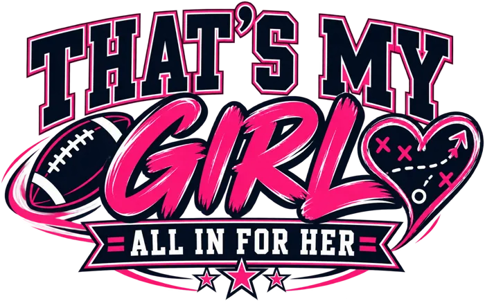 Support Squad original girls flag football artwork